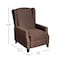 Flash Furniture Prescott Traditional Style Slim Push Back Recliner Chair-Wingback, Brown Polyester, Accent Nail Trim BO-BS7002-1-BR-GG - alternate 6